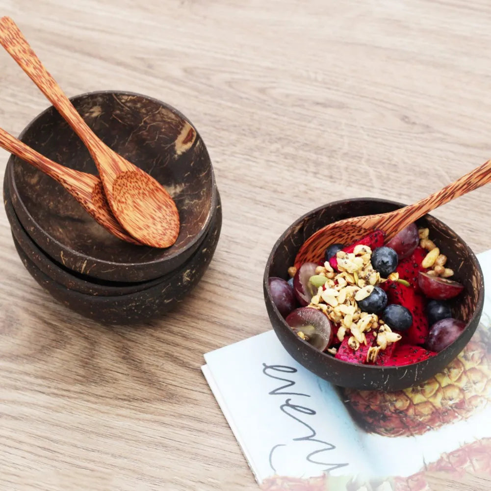 Wood Spoon Bowl Set