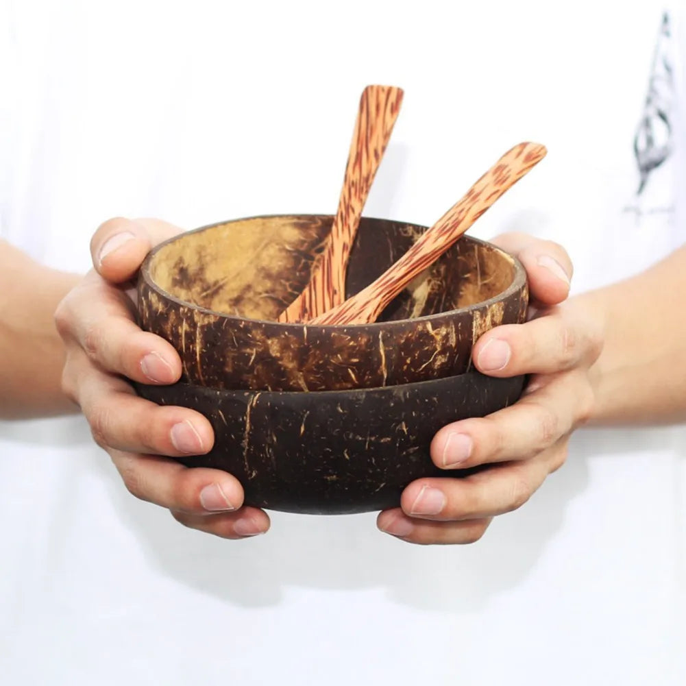 Wood Spoon Bowl Set